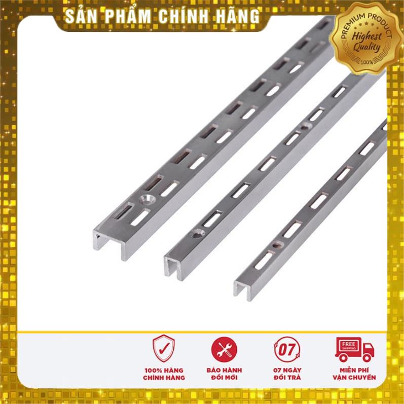 Thanh ray gắn tường đôi làm kệ trưng bày A2