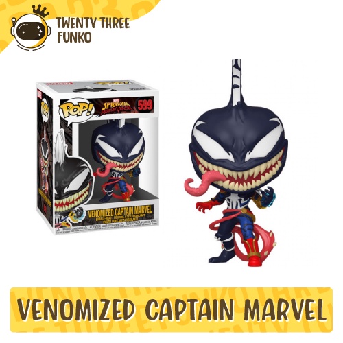 Mô hình Funko Pop • Venomized Captain Marvel 599 • Spider-man Maximum Venom