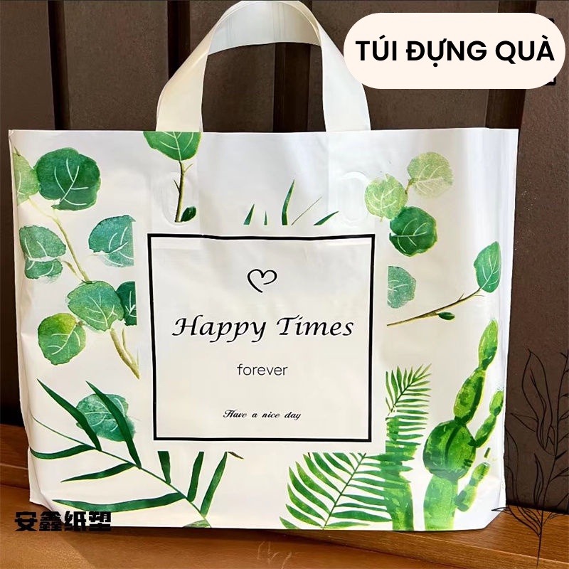 Túi Đựng Hộp Quà Túi Nhựa In Họa Tiết Sơn Dầu Để Hộp Quà Thêm Ấn Tượng Kích Thước Lớn Vừa Nhiều Size Hộp