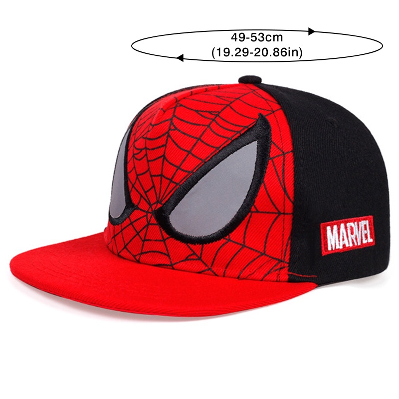 Nón Lưỡi Trai Họa Tiết Hoạt Hình Spiderman Phong Cách Hip Hop Cho Bé