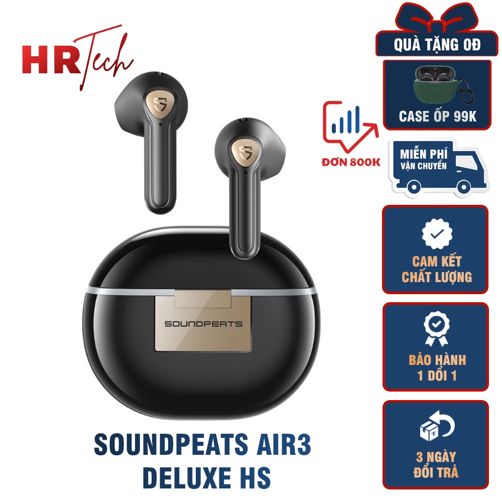 Tai Nghe Không Dây True Wireless SoundPEATS Air3 Deluxe HS Hires Audio Game Mode