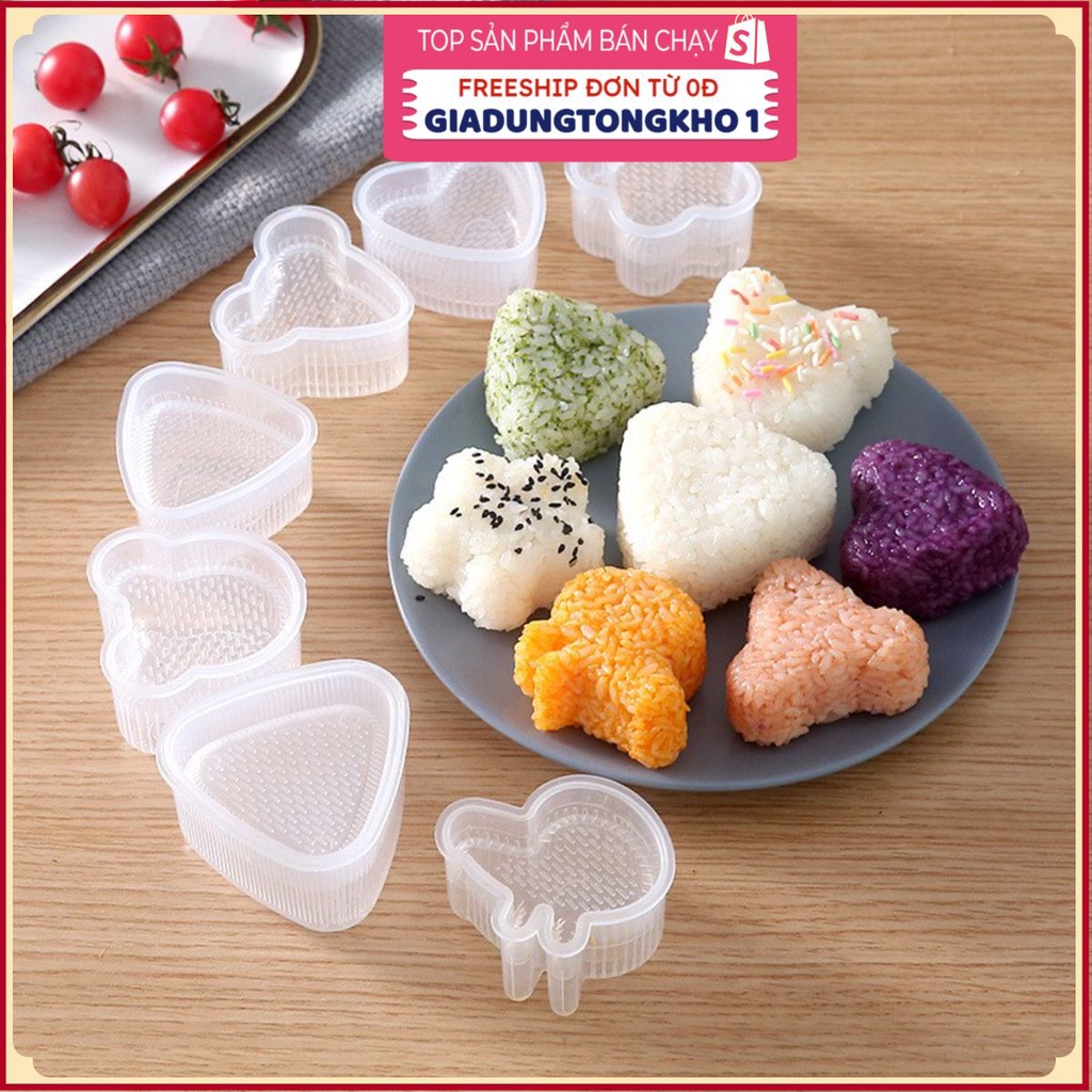 Khuôn làm cơm nắm Onigiri kiểu nhật cho bé T2 Giá Rẻ