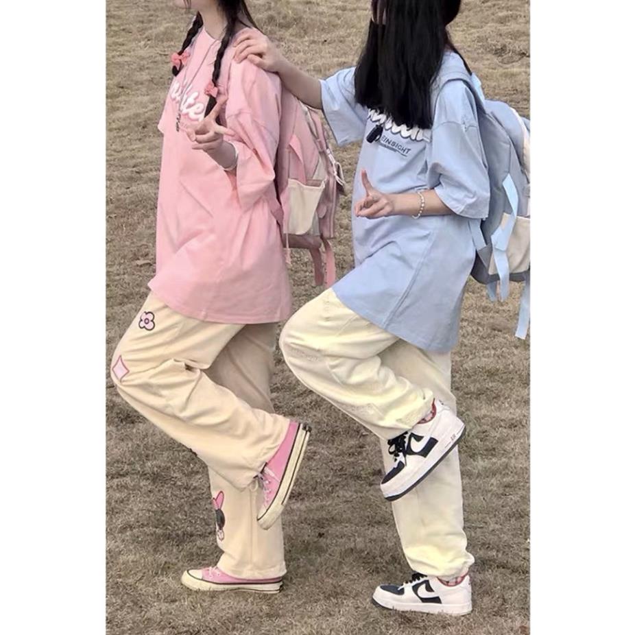 Áo thun nữ tay lỡ in hình 5D chất liệu thun cotton su,áo phông đẹp mặc hàng ngày