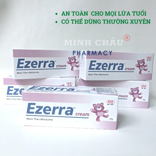 Ezerra 25g Kem bôi giảm chàm, khô da, ngứa, kích ứng da.