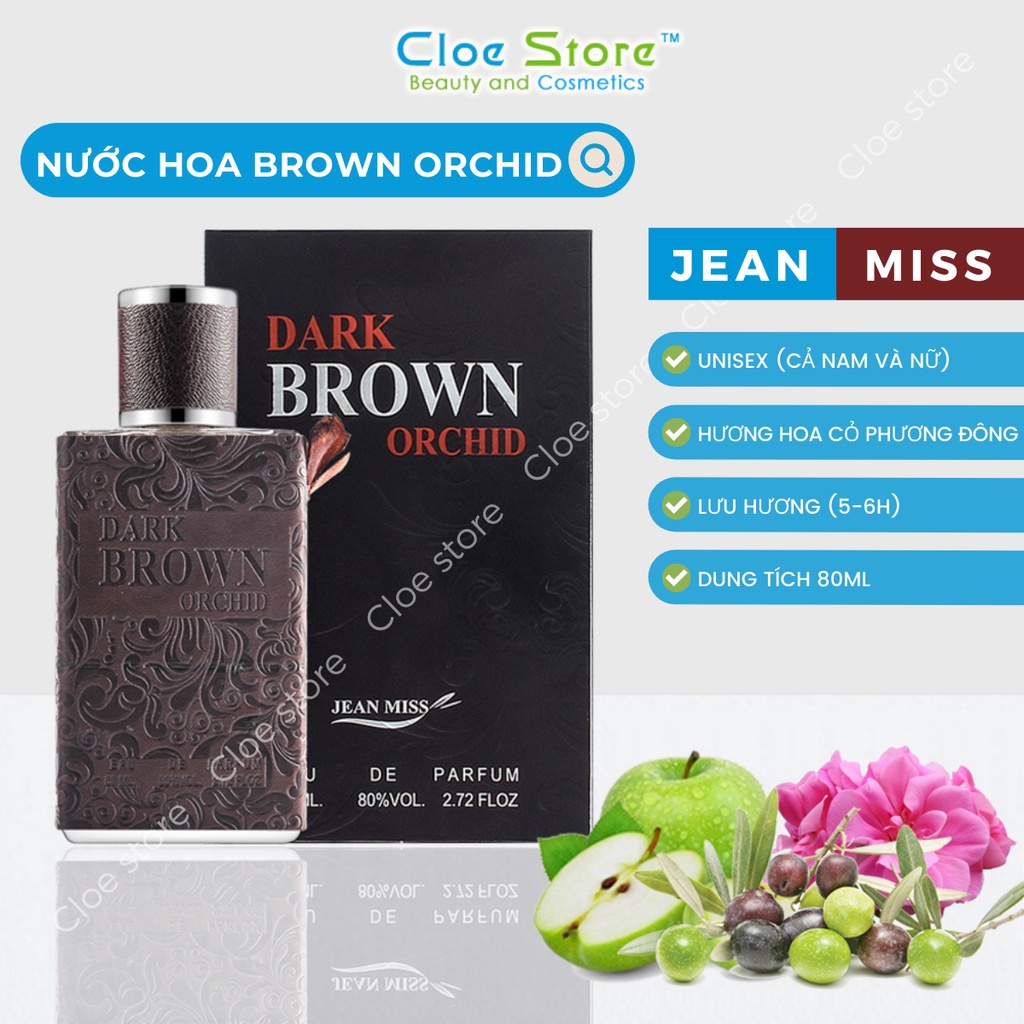 Nước hoa nam Jean Miss/Dark Brown Orchid/Dark Black Homme 80ml hàng nội địa Trung