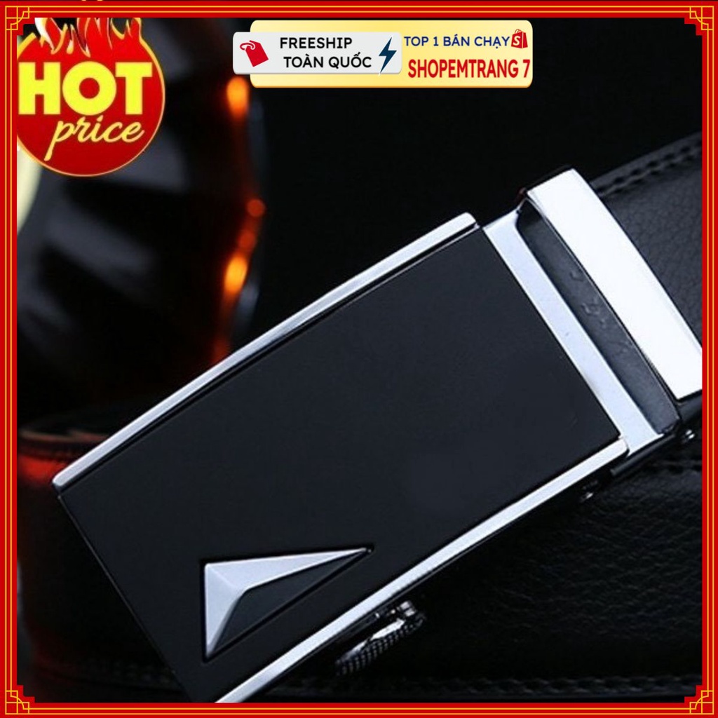 [HÀNG HIỆU] Thắt Lưng Nam Khóa Tự Động Cao Cấp Dây Nịt Nam Da Bò 100% Chính Hãng Playboy Mạ Vàng Bạc Gu Nam Tính GC35