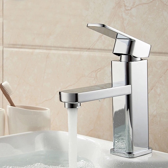 Vòi Rửa Mặt Lavabo Nóng Lạnh N3001 30cm inox 304 đánh bóng và 2 dây nóng lạnh vòi la nóng lạnh 30cm vuông bóng