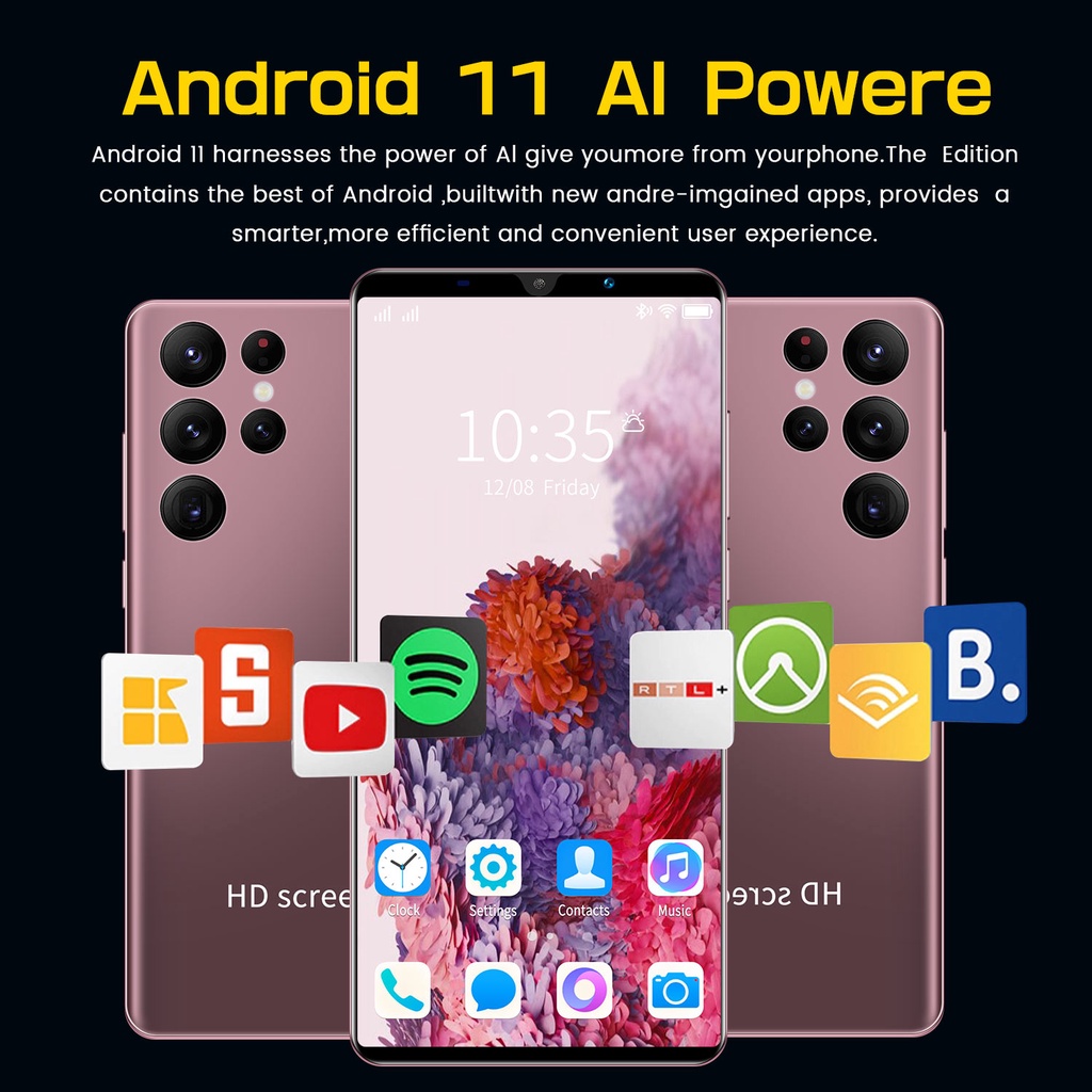 Điện thoại S22 Uitra 6.8inchmàn hình lớn bán 2022 Android 5G mới điện thoại giá rẻ Hàng Chính Hãng smart phone