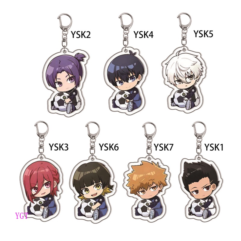 Ygt Móc Chìa Khóa Acrylic Hình Nhân Vật Isagi Yoichi Bachira Chigiri Hoạt Hình Anime Dễ Thương