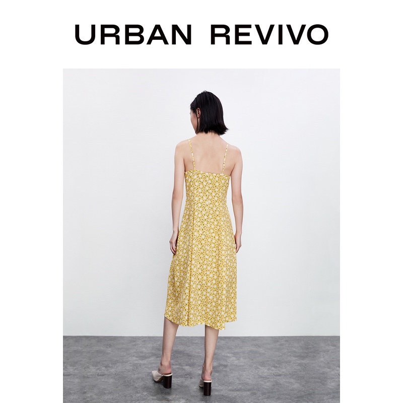 Đầm hoa vàng Urban Revivo