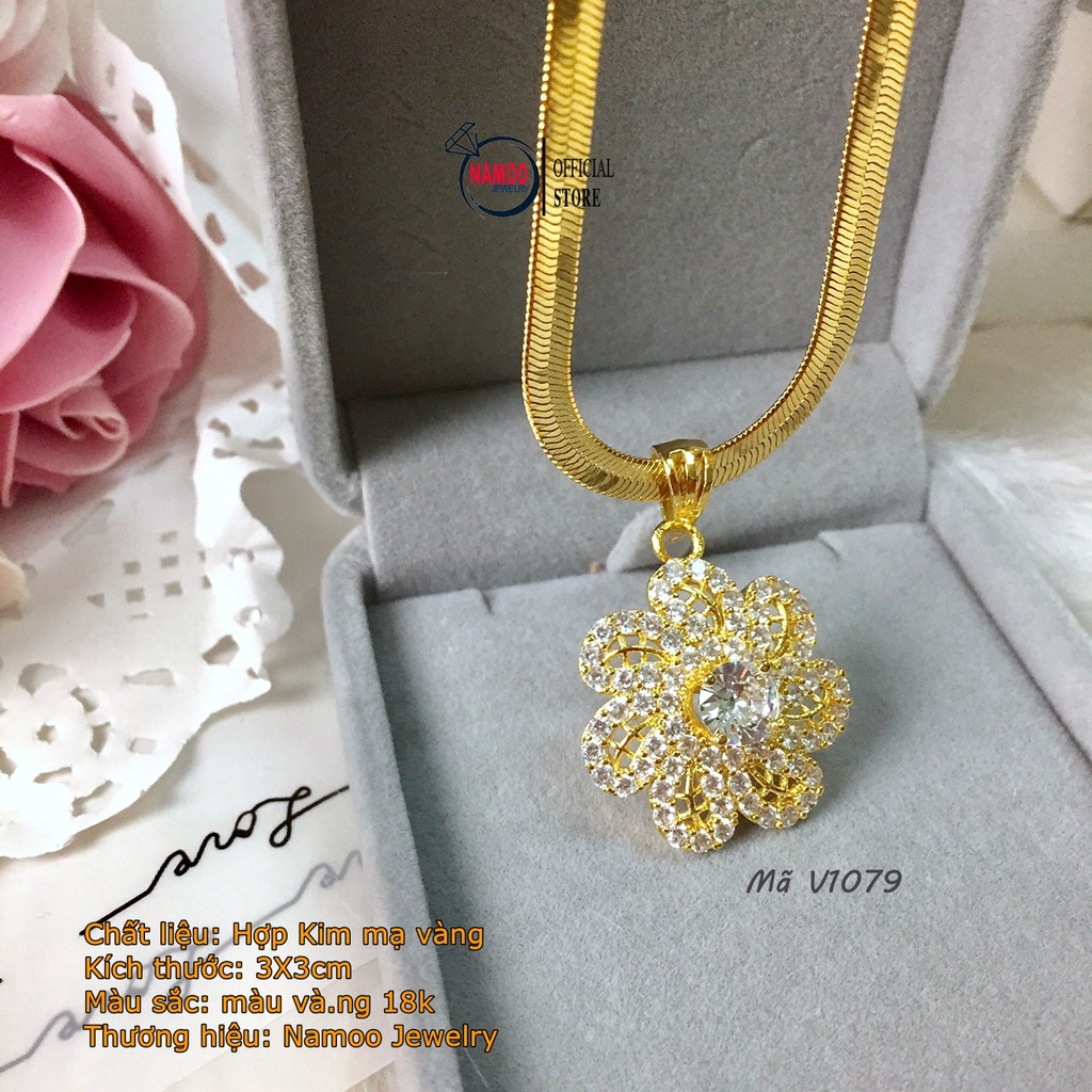Dây Chuyền V1079 Với Thiết Kế Sang Trọng, Quý Phái, Trẻ Trung Cho Nữ Namoo Jewelry