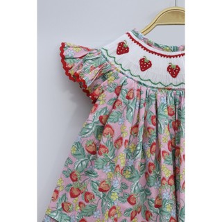 ĐẦM SMOCK DÂU ĐỎ