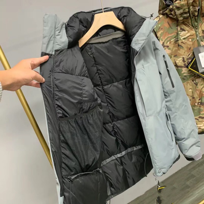 Áo khoác phao lông vũ nam Arc'teryx chất liệu Gore-tex chống thấm nước tuyệt đối giữ nhiệt cực tốt