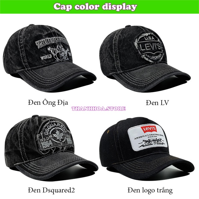 Nón lưỡi trai nam nữ đẹp nón kết cao cấp cá tính màu đen