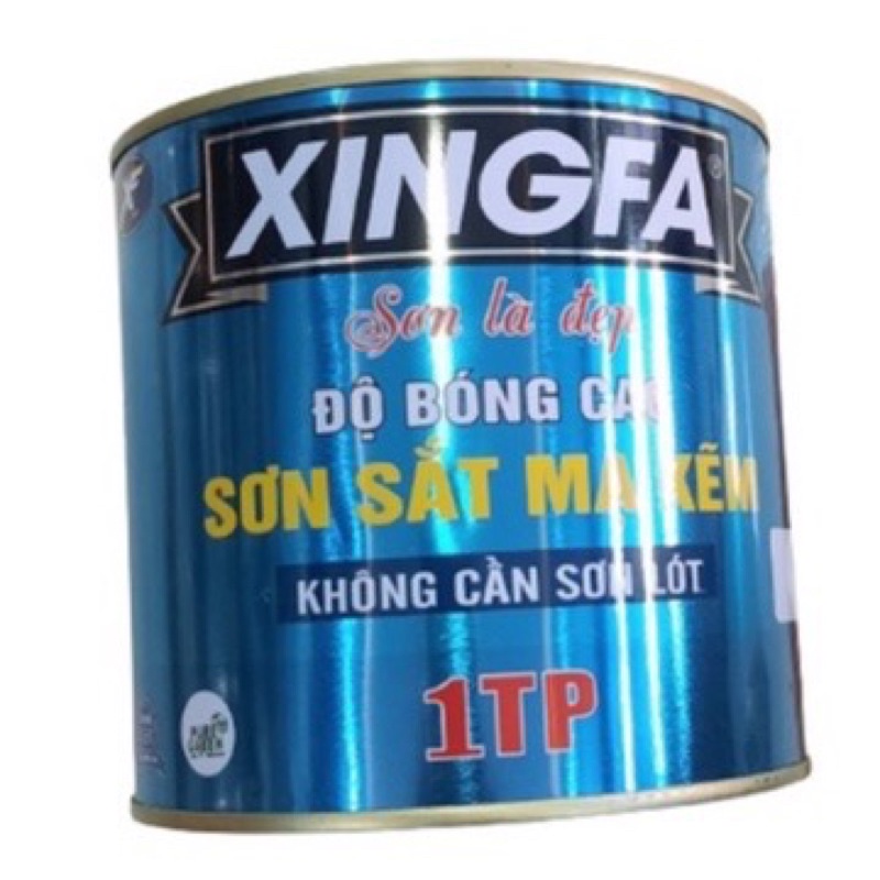 Sơn sắt mạ kẽm 1 thành phần lon 900g-XINGFA, Sơn kim loại 1 thành phần XINGFA lon 900g