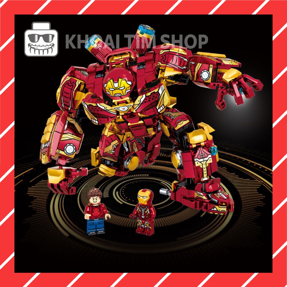 Đồ Chơi Lắp Ráp LY 76077 - Iron Man Hulkbuster/ Mô Hình Người Sắt 820+ Mảnh