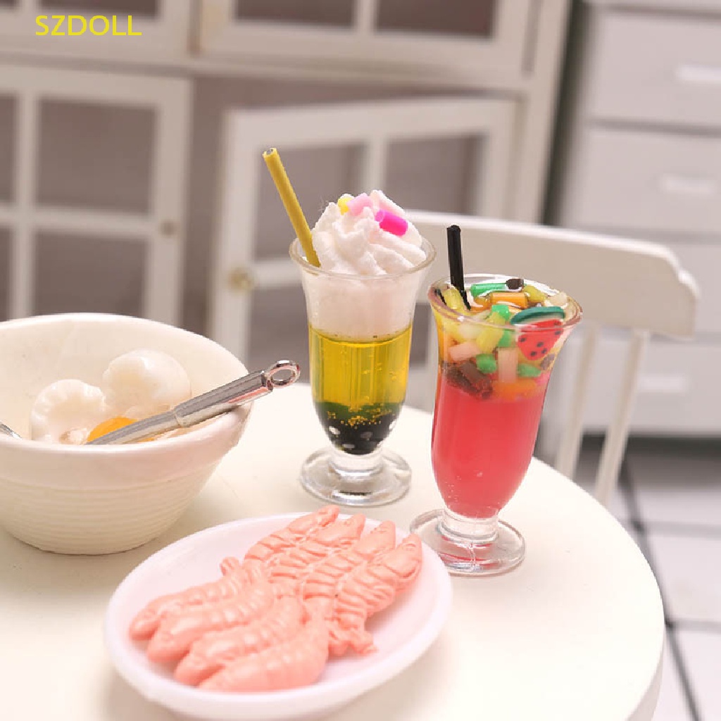 Mô Hình Ly Kem Trang Trí Nhà Búp Bê Tỉ Lệ 1: 12