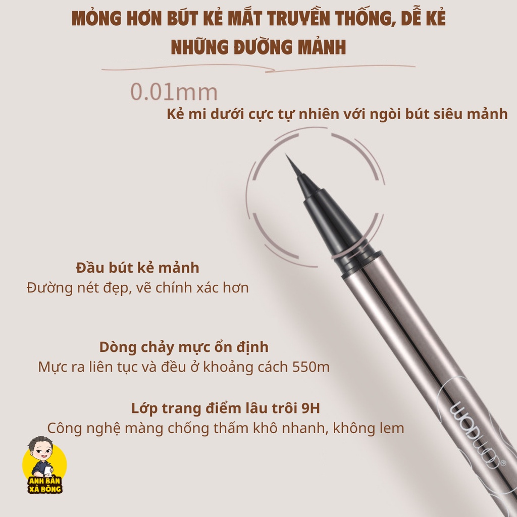 Bút Kẻ Mắt Nước WODWOD Slim Pen Eyeliner W946