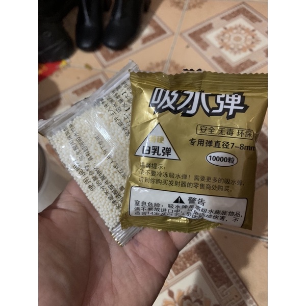 Gói 10.000 hạt tinh thể ngân nước.