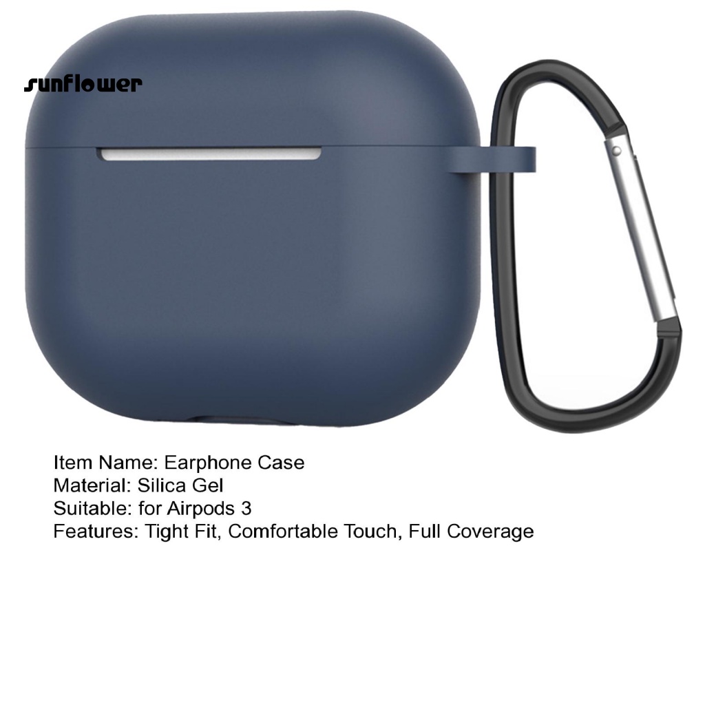 Bộ vỏ bảo vệ hộp sạc tai nghe LENOVO bằng silica gel chống thất lạc thích hợp cho Airpods 3