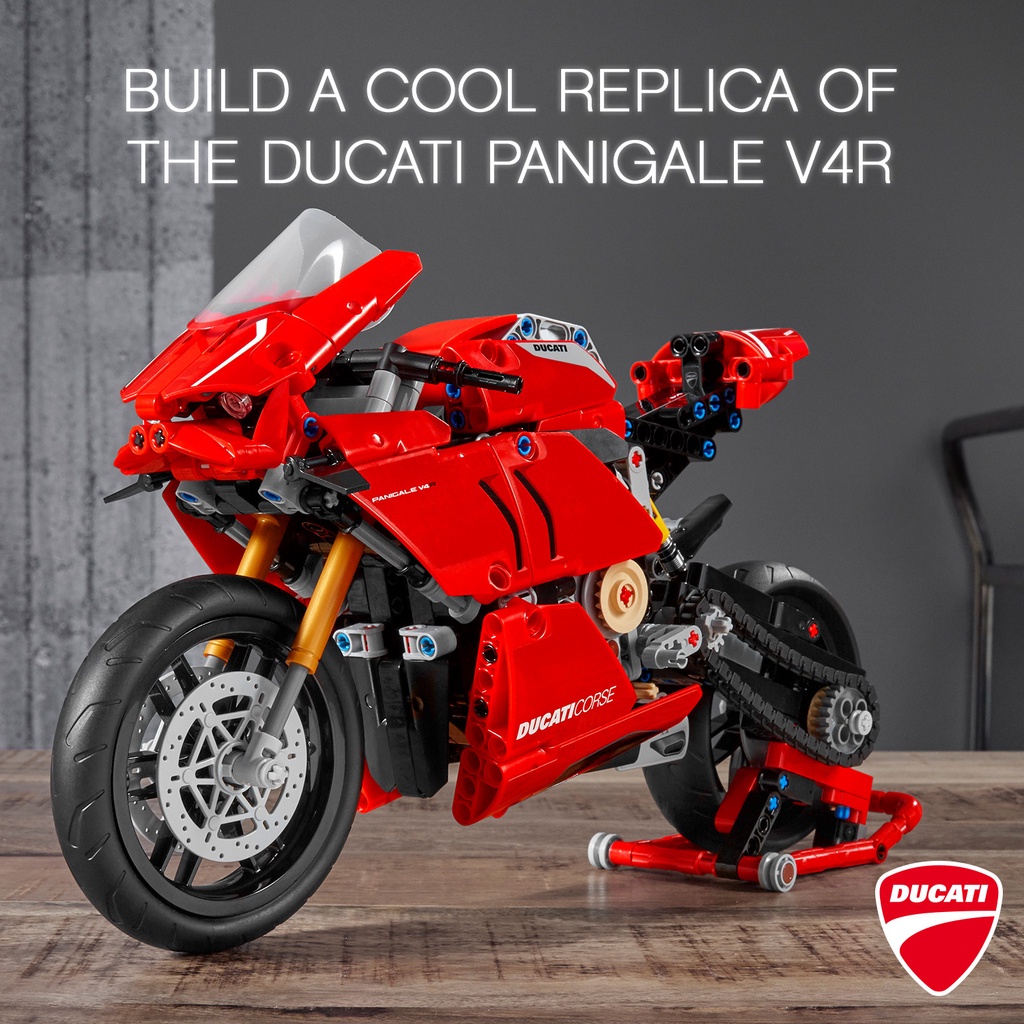 Bộ Đồ Chơi Lắp Ráp lego Hình Xe Hơi ducati panigale v4 r 42107  lego