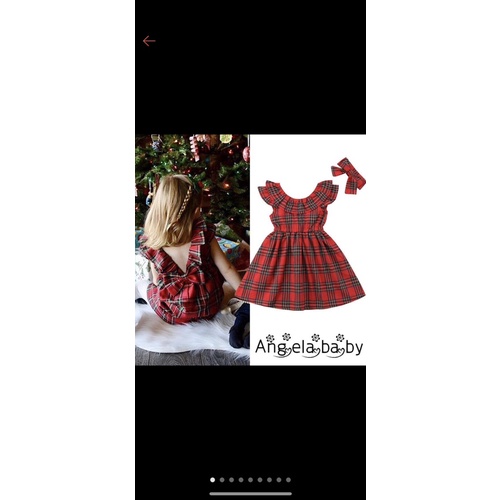 Đầm đỏ bé gái