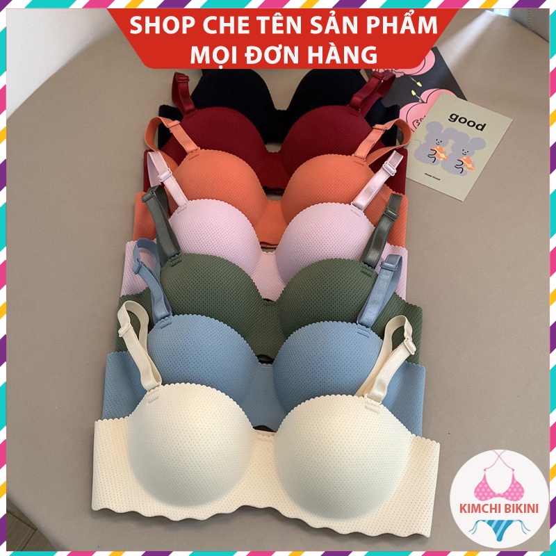 Áo con nữ đúc su không gọng nâng ngực tạo khe KIMCHIBIKINI áo nót nữ mềm mại thoáng khí AL018