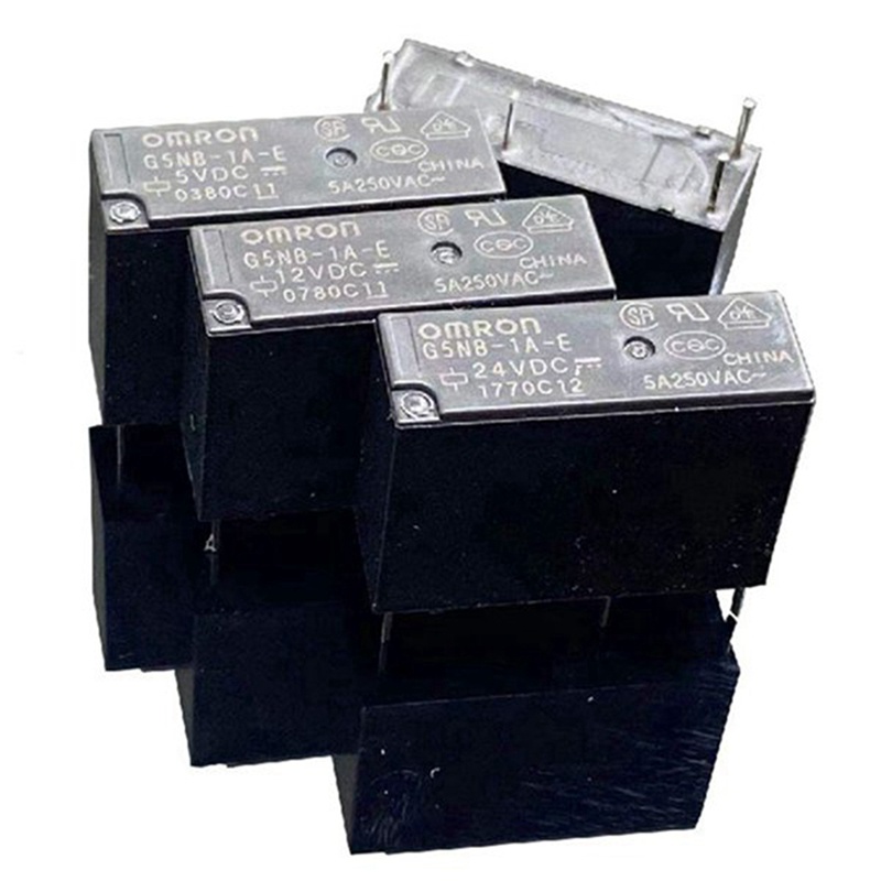 Set 5 Rơ Le Thay Thế G5NB-1A 05VDC 12VDC 24VDC 24V 4-Pin 3A Mini G5NB G5NB-1A-E AC DIP4