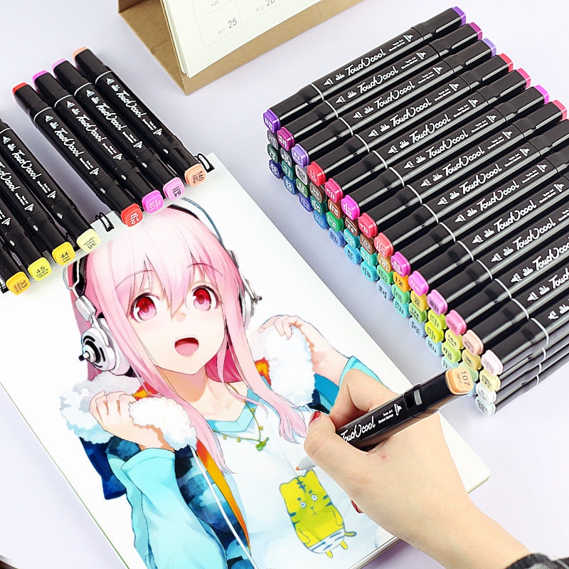 Bút marker touch sketch cao cấp 30 60 80 màu - ảnh sản phẩm 5