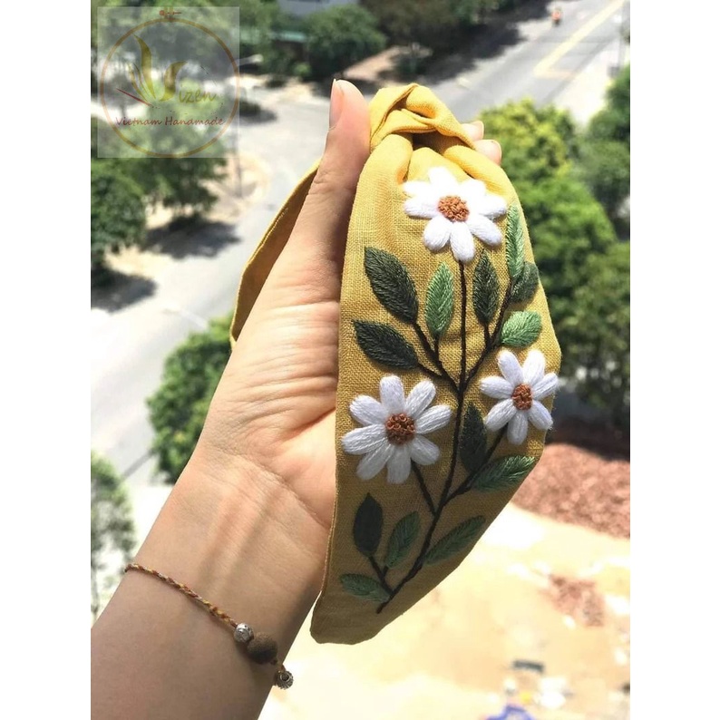 BỜM  CÀI TÓC THÊU TAY