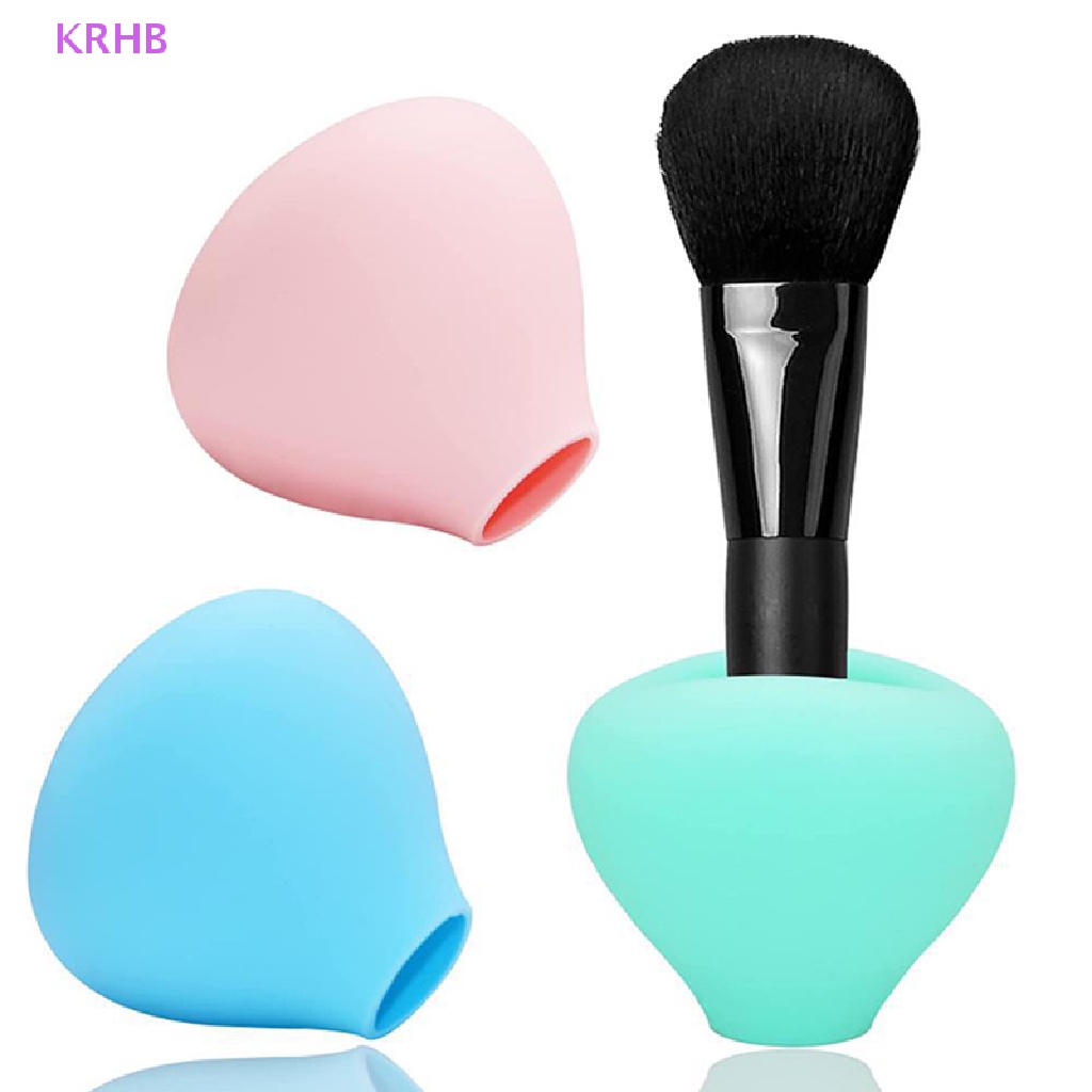 1 Hộp Silicone Đựng Cọ Trang Điểm Mới