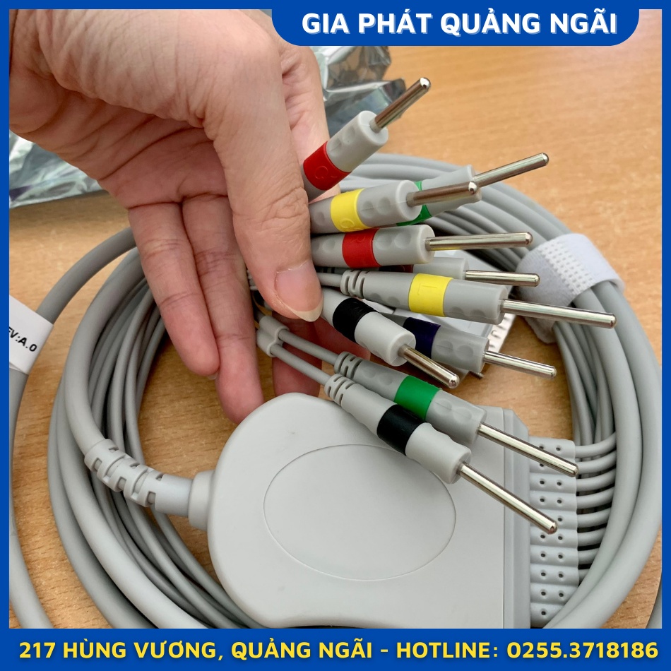 CÁP ĐIỆN TIM NIHON KOHDEN 6 cần 15pins-10leads (OEM)