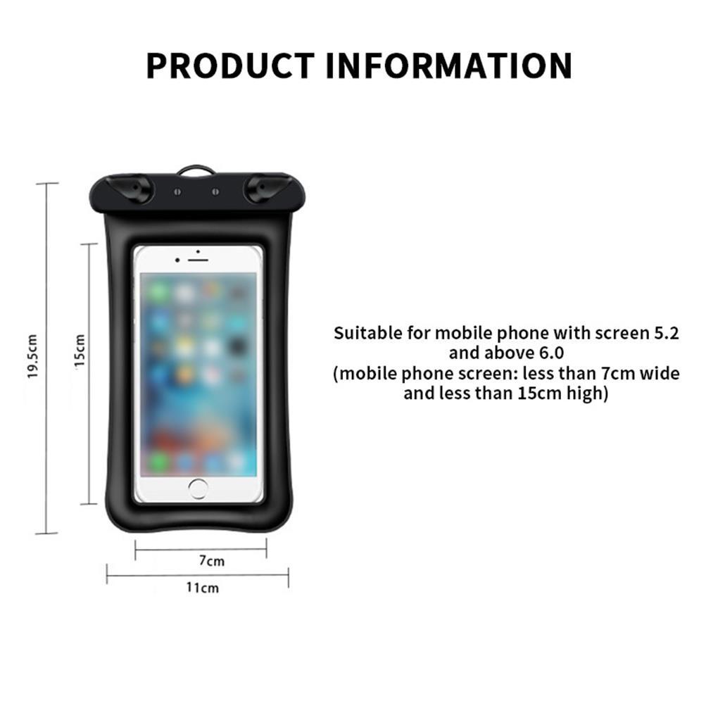 Túi Đựng Điện Thoại Bơm Hơi Chống Thấm Nước Tiện Dụng Khi Đi Bơi / Trượt Tuyết