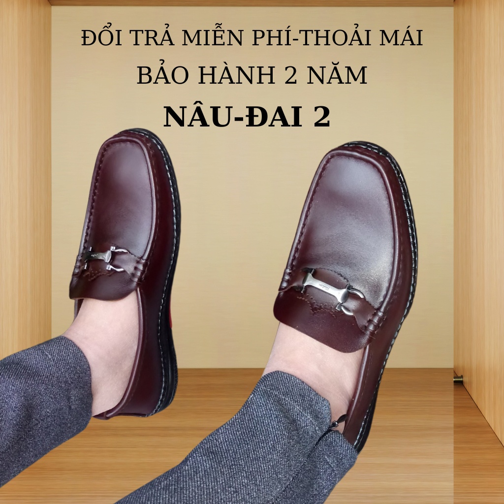 Giày lười da nam mã K269,giày da nam cao cấp,dòng sản phẩm thủ công thượng hạng,chất da bò nhập khẩu với màu đen và nâu.