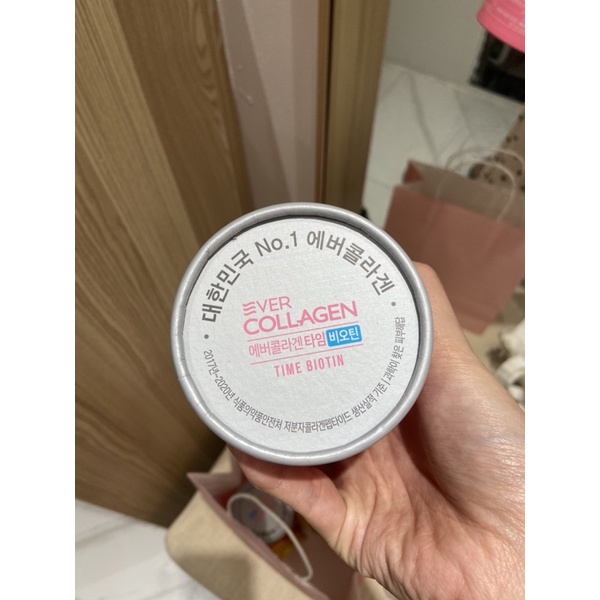 Ever Collagen Time Hộp 30 gói. Thức uống bổ sung Collagen Hàn Quốc. 에버 콜라겐
