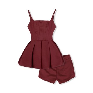 Set Short Pleated String Top 