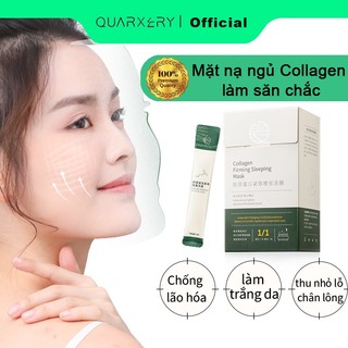 QUARXERY mặt nạ ngủ collagen dưỡng ẩm làm trắng da chống lão hóa giúp da căng bóng trẻ hoá làn da