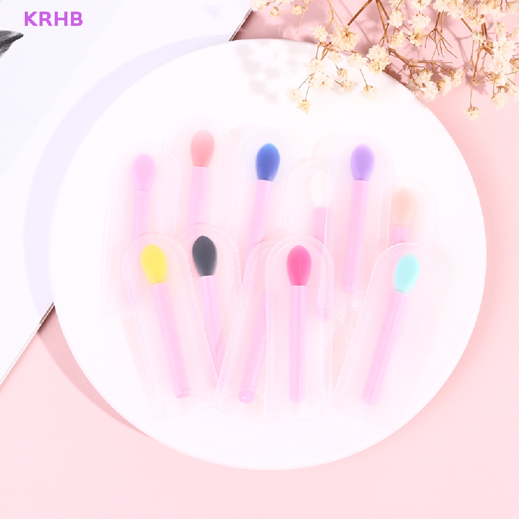 1 Cọ Trang Điểm Môi / Phấn Mắt Bằng Silicon Chất Lượng Cao Mới