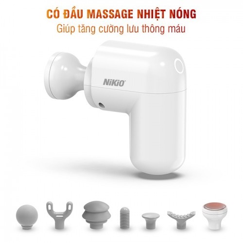 Máy Massage Cầm Tay Siêu Mini NK-173 - Có Đầu Nóng, Hỗ Trợ Mát Xa Chuyên Sâu, Giảm Đau Cơ, Cứng Khớp - Chính Hãng