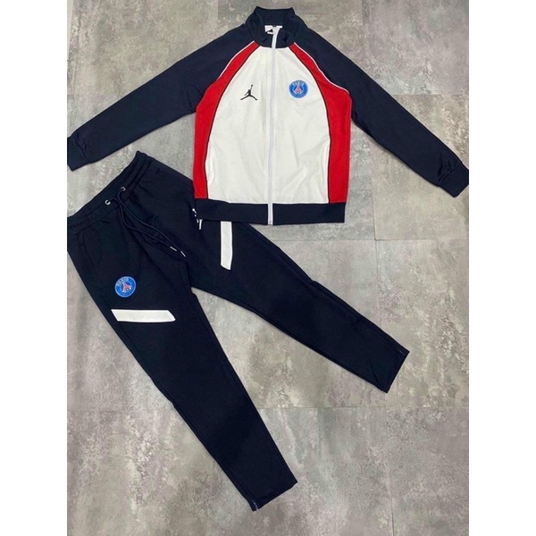 Bộ nỉ thể thao nam Paris logo thêu ngực thời trang