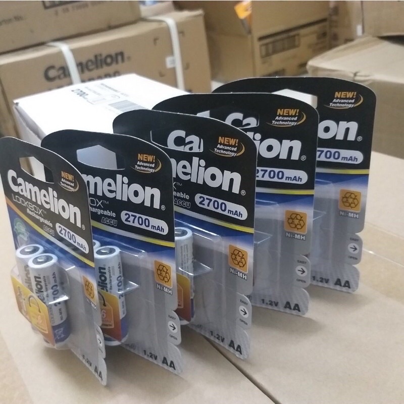 Pin sạc AA  camelion 2700 - AAA  camelion 1100 hàng loại 1