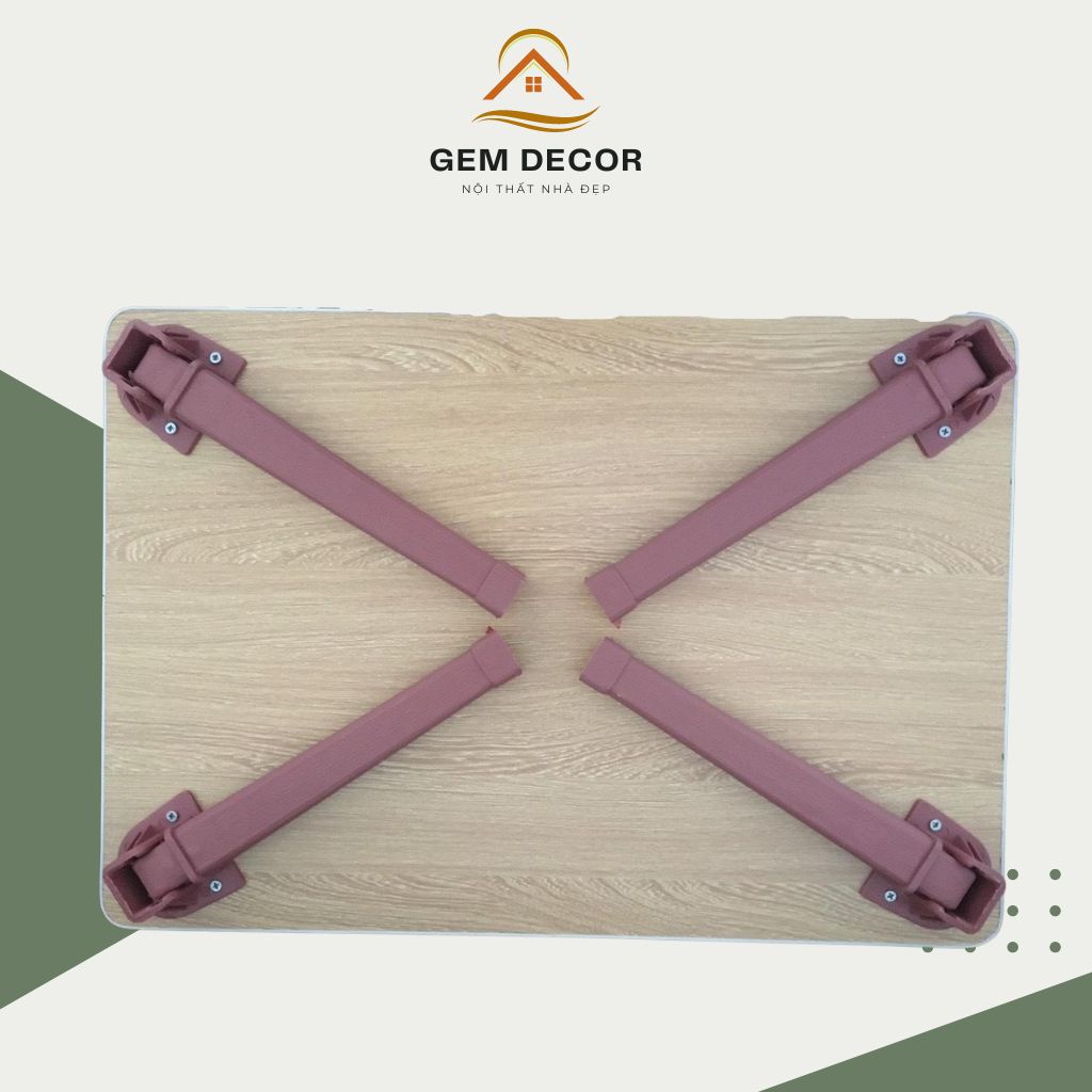 Chân nhựa thay thế bàn gấp tặng kèm vít Gem Decor