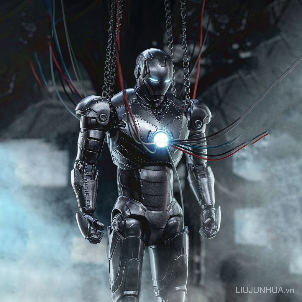 Nhân Vật Iron Man Mk2 Mk137 Bằng Hợp Kim Phát Quang Độc Đáo