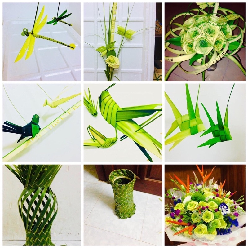 Lá Dừa Non Làm Thủ Công