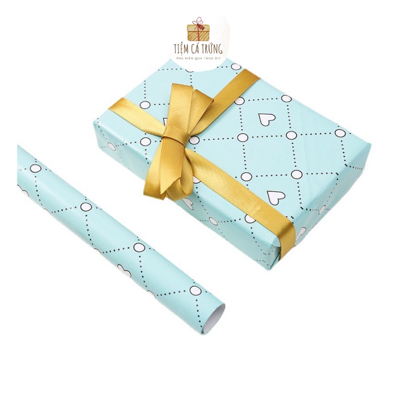 [GG44] Giấy Gói Quà Bọc Quà Cao Cấp Valentine 14/2 - 8/3 - 20/10 Khổ 50x70Cm Loại 1 Dày Đẹp - Tiệm Cá Trứng