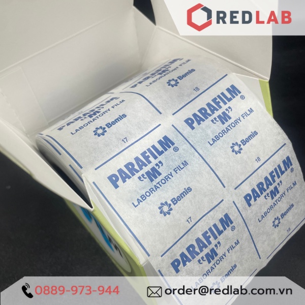 Bán lẻ Giấy parafilm màng parafirm M - Mỹ, dùng quấn chai lọ chống chảy trong phòng thí nghiệm