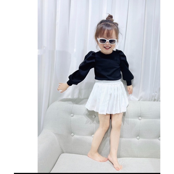 Chân Váy Bé Gái Dập Ly Sành Điệu Cho Bé Mebeanhshop