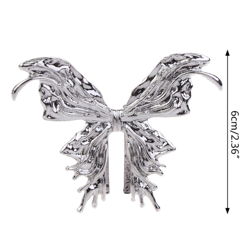 Kẹp Tóc Kim Loại Dạng Lỏng Hình Bướm Thời Trang