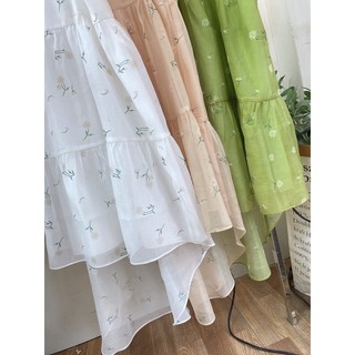 [V321] Váy yếm vạt lệch