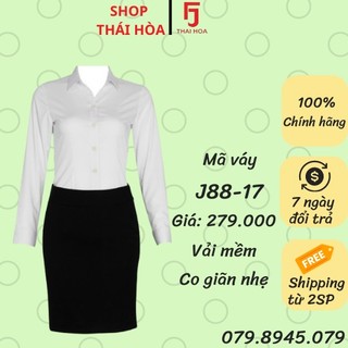 Chân váy Thái Hòa chất đẹp giãn nhẹ màu đen